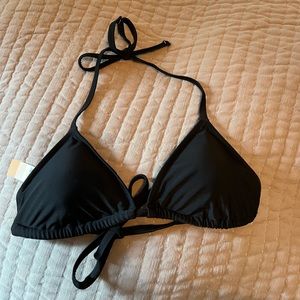 Black Aerie triangle bikini top- large